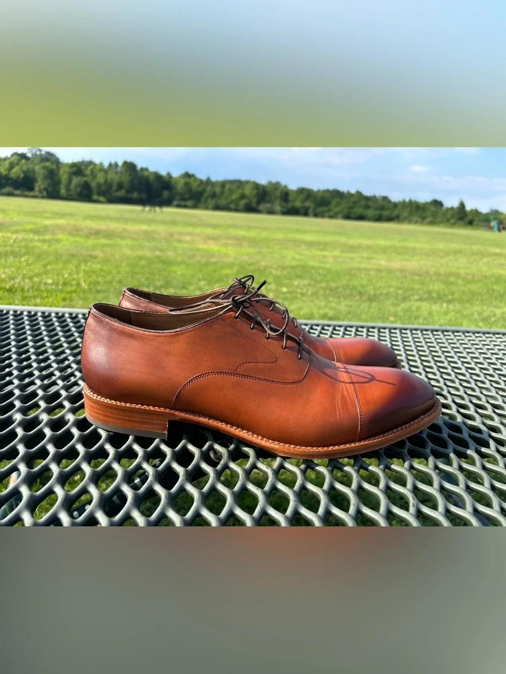 Beckett Simonon Dean’s Oxfords Dress Shoes Mens Size 13 Brown Leather Cap Toe